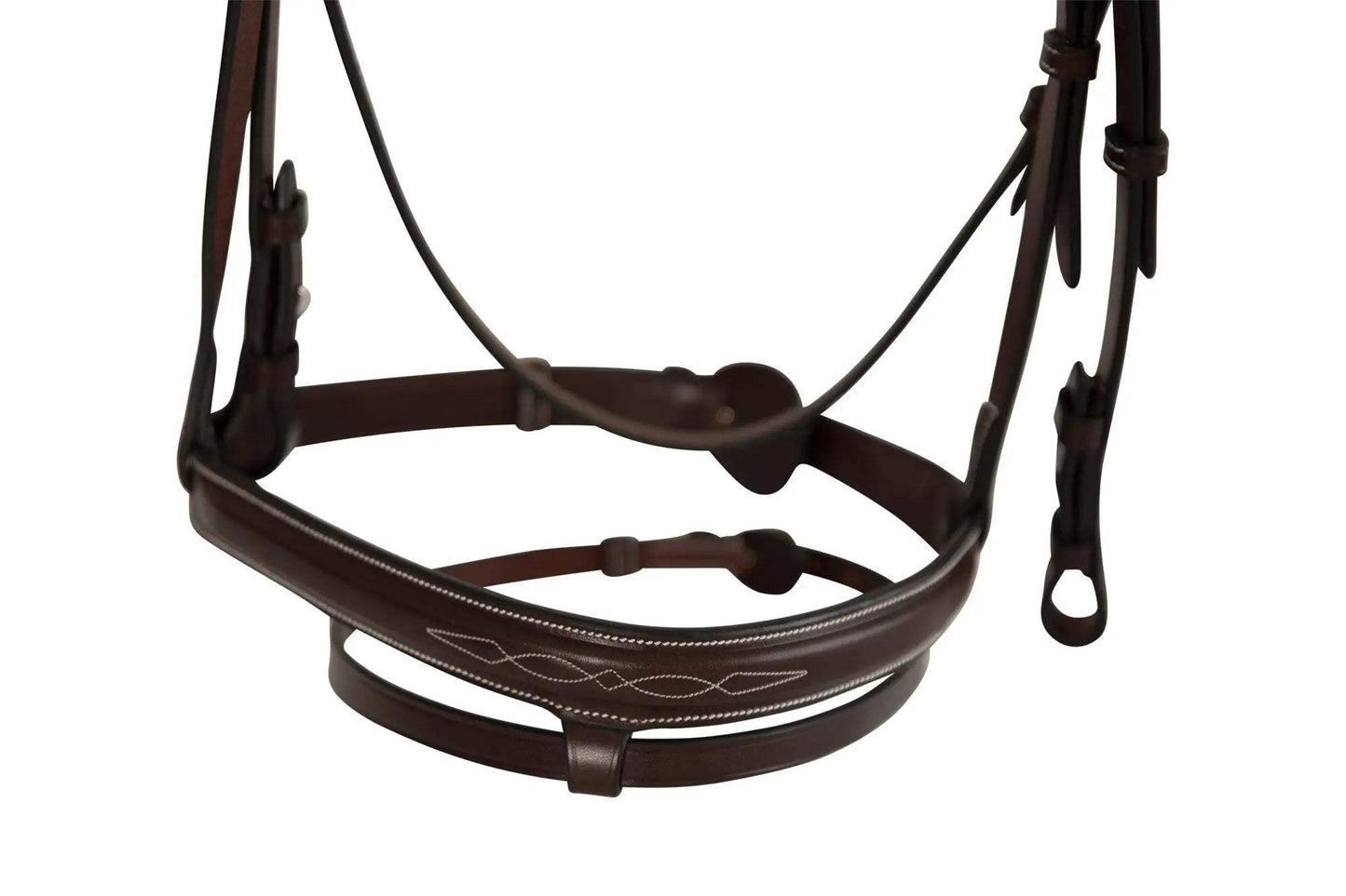Huntley Equestrian Sedgwick Fancy Stitched Fixed Flash Noseband Bridle With Reins - Huntley Equestrian - Flyclothing LLC