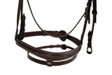 Huntley Equestrian Sedgwick Fancy Stitched Fixed Flash Noseband Bridle With Reins - Huntley Equestrian - Flyclothing LLC