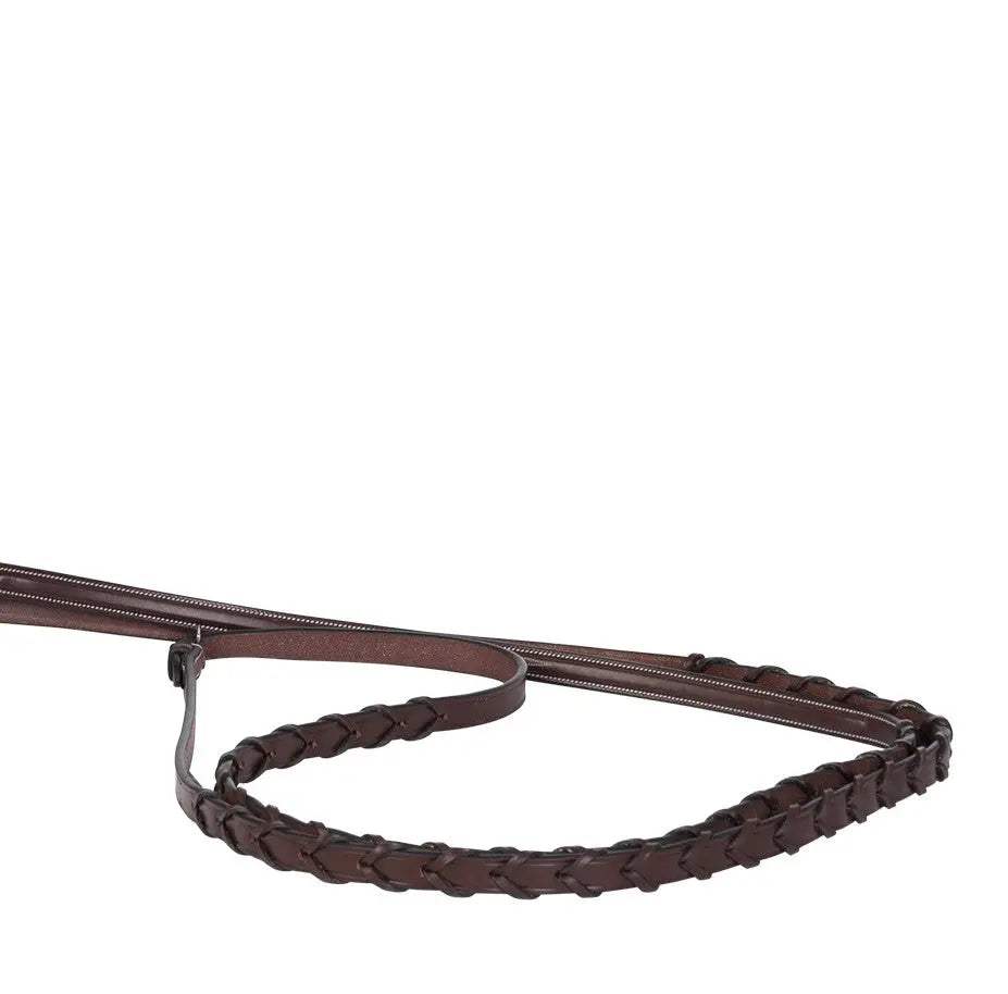 Huntley Equestrian Sedgwick Fancy Stitched Square Raised Laced Reins - Huntley Equestrian - Flyclothing LLC