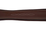 Huntley Equestrian Sedgwick Leather Fancy Stitched Padded Leather Contour Shaped Girth with Double End Elastic - Huntley Equestrian - Flyclothing LLC