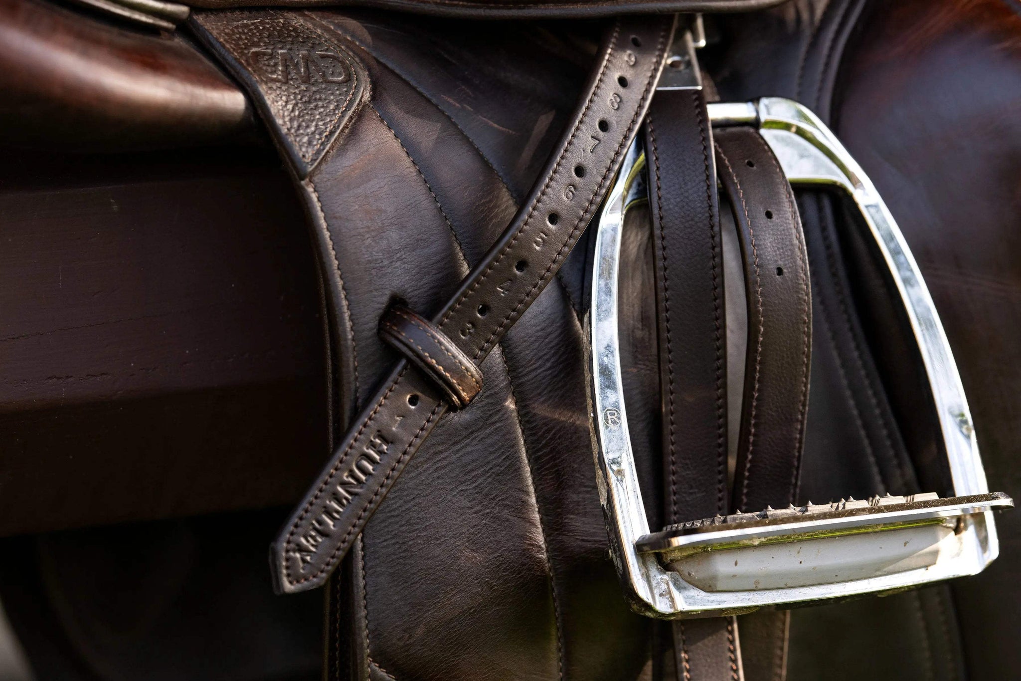 Huntley Equestrian Sedgwick Leather Flat Buckle Stirrup Leathers - Huntley Equestrian - Flyclothing LLC