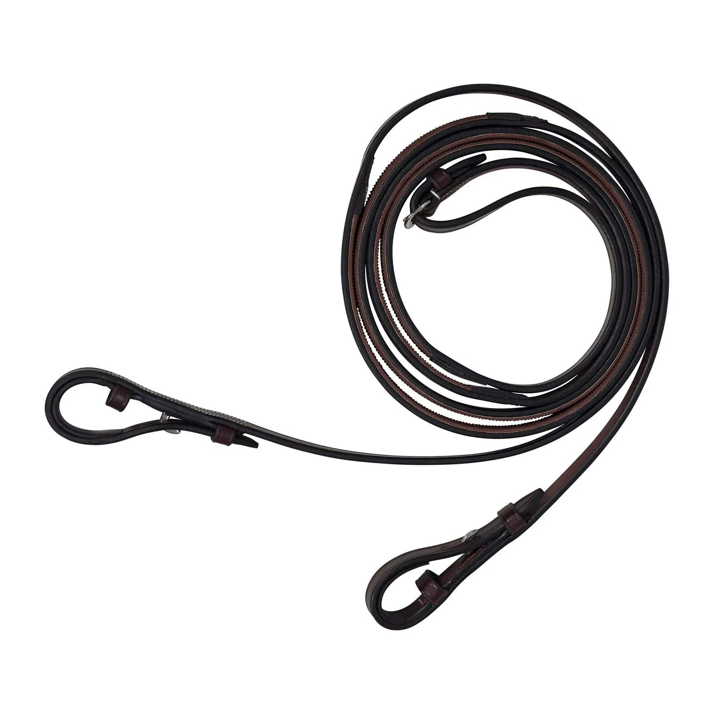 Huntley Equestrian Sedgwick Pelham Flat Curb Reins, Rubber Lined - Huntley Equestrian - Flyclothing LLC