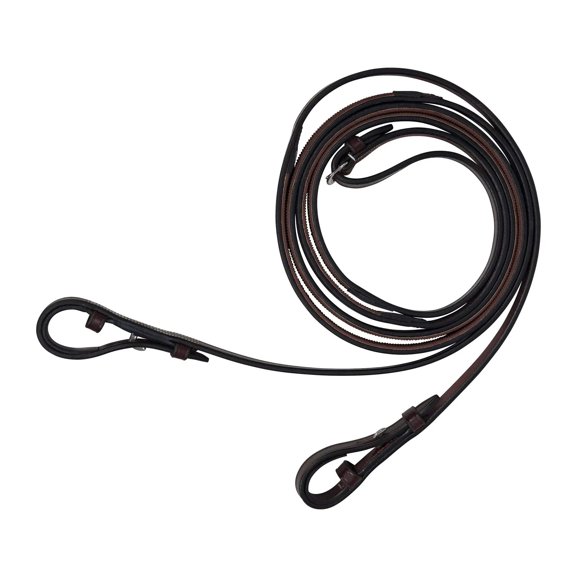 Huntley Equestrian Sedgwick Pelham Flat Curb Reins, Rubber Lined - Huntley Equestrian - Flyclothing LLC