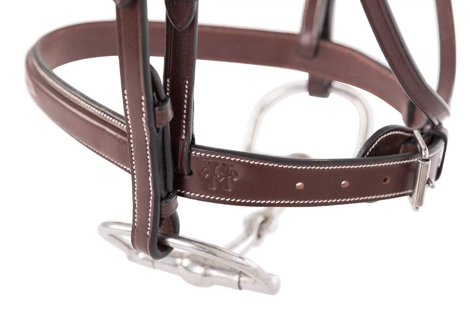 Huntley Equestrian Sedgwick Traditional Cheek Pieces - Huntley Equestrian - Flyclothing LLC