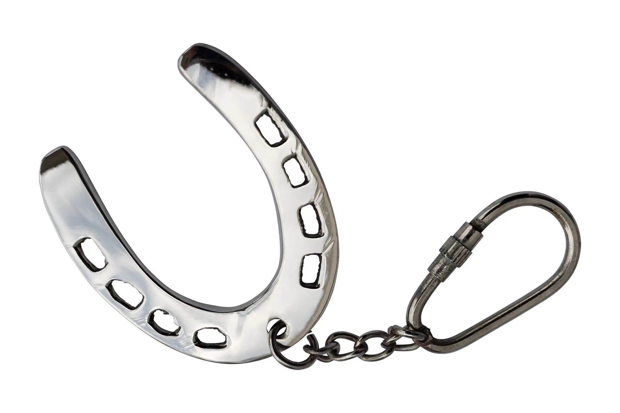 Huntley Equestrian Silver Horsehoe Keychain