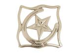 Huntley Equestrian Star with Horse shoe Silver Square Trivet - Huntley Equestrian - Flyclothing LLC