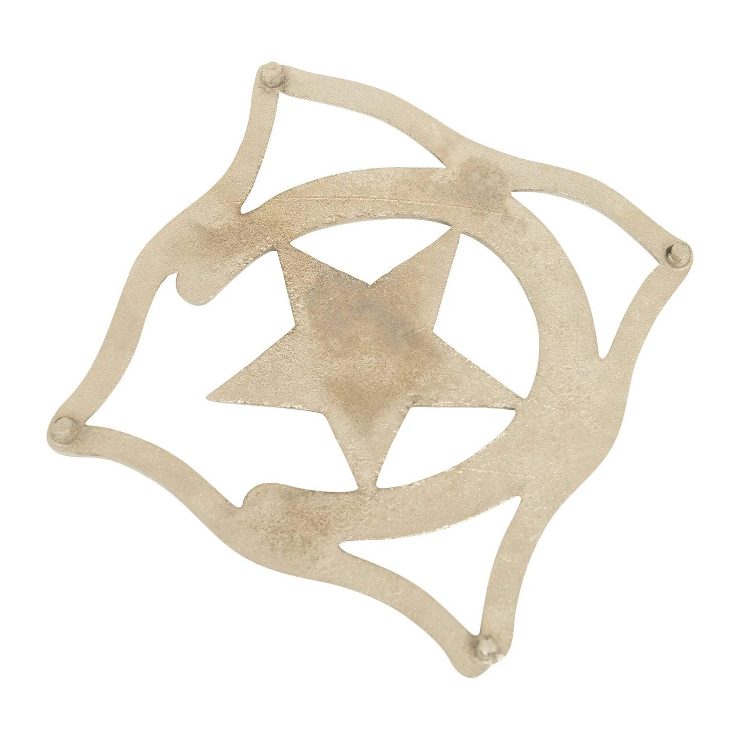 Huntley Equestrian Star with Horse shoe Silver Square Trivet - Huntley Equestrian - Flyclothing LLC