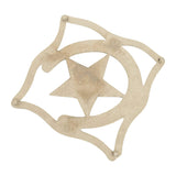 Huntley Equestrian Star with Horse shoe Silver Square Trivet - Huntley Equestrian - Flyclothing LLC