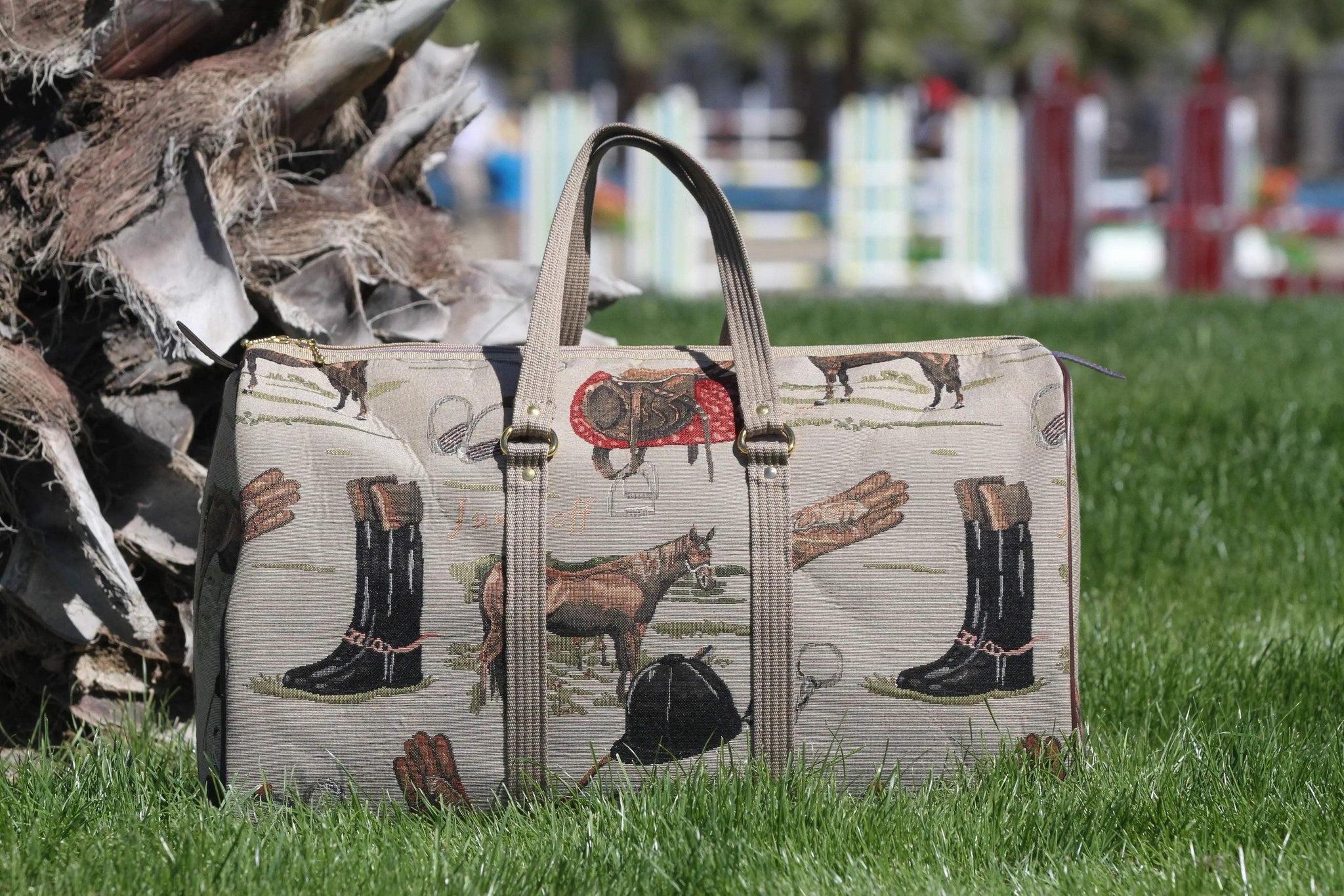 Huntley Equestrian Tapestry Duffle Bag-English Design - Huntley Equestrian - Flyclothing LLC