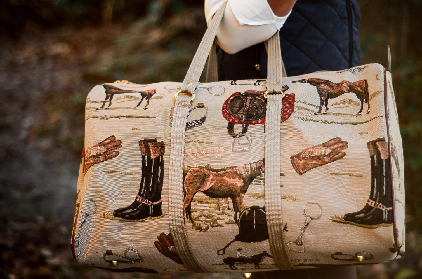 Huntley Equestrian Tapestry Duffle Bag-English Design - Huntley Equestrian - Flyclothing LLC