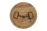 Huntley Equestrian Wooden Coasters with Decorative Bit Design, set of 4 - Huntley Equestrian - Flyclothing LLC