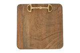 Huntley Equestrian Wooden Square Tray with Gold Bit - Huntley Equestrian - Flyclothing LLC