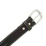 Huntley Fancy Stitched Ladies 1.5" Inch wide belt, Black - Huntley Equestrian - Flyclothing LLC