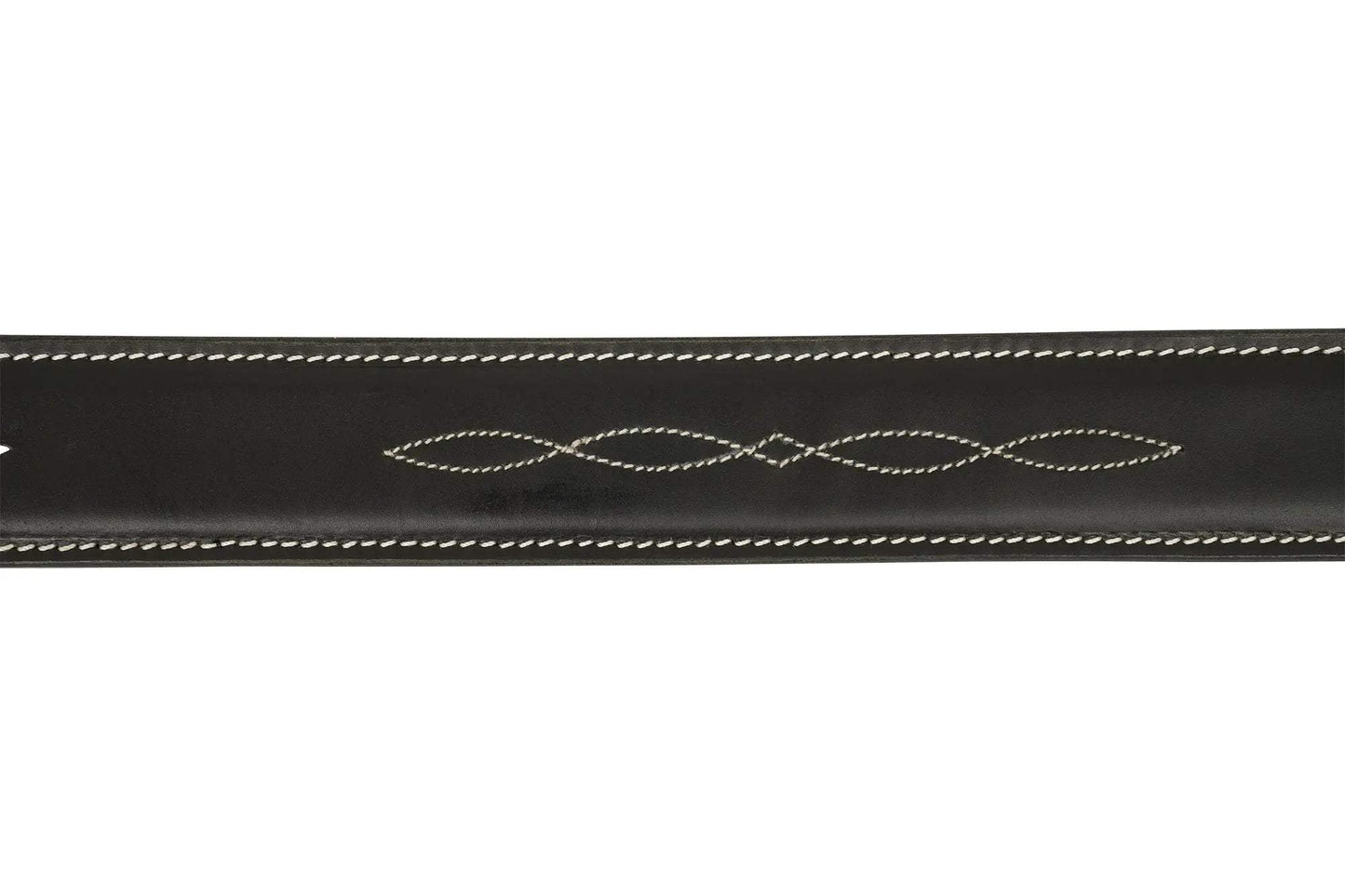 Huntley Fancy Stitched Ladies 1.5" Inch wide belt, Black - Huntley Equestrian - Flyclothing LLC