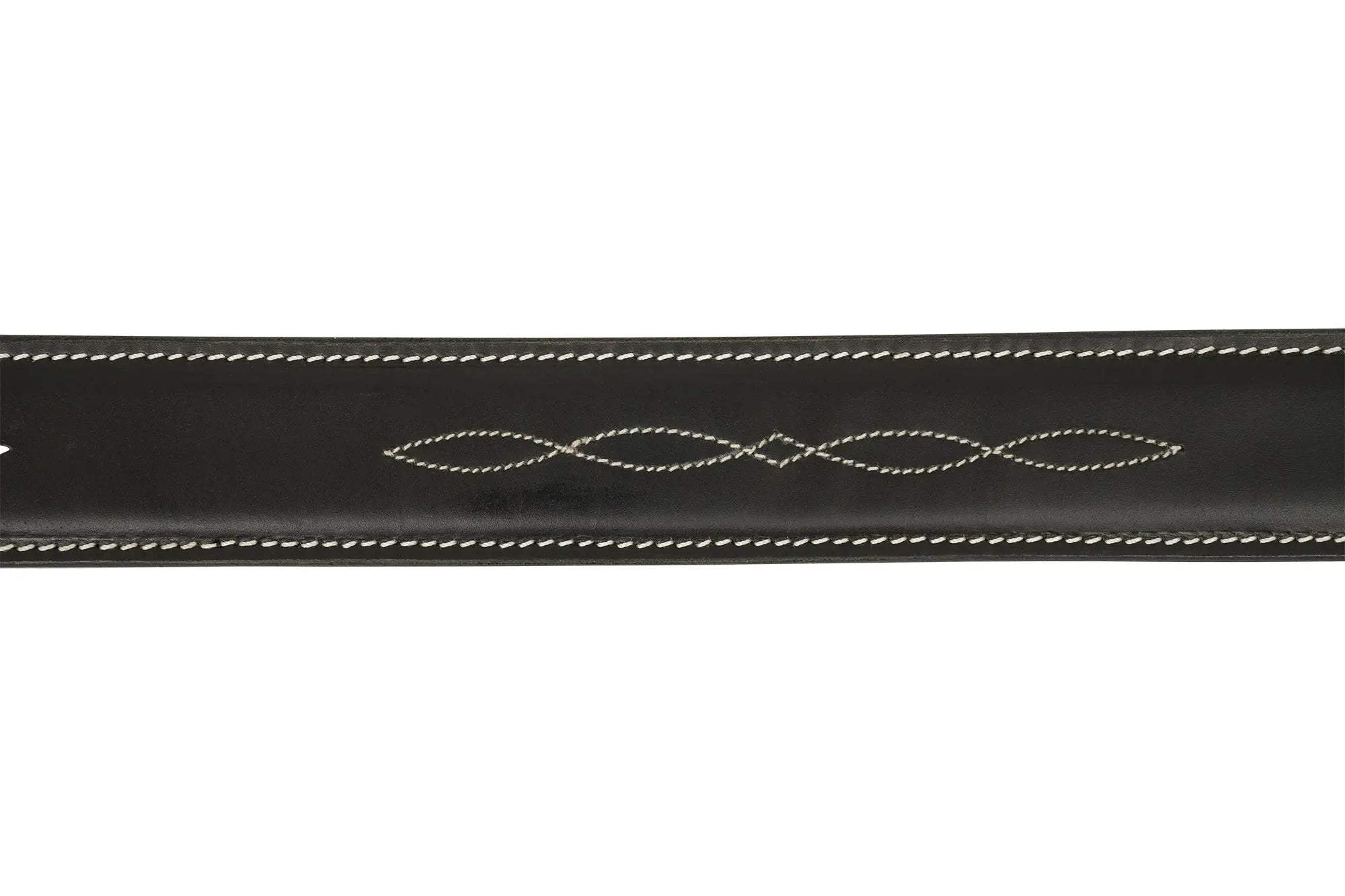 Huntley Fancy Stitched Ladies 1.5" Inch wide belt, Black - Huntley Equestrian - Flyclothing LLC