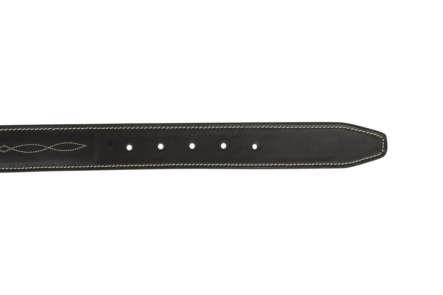 Huntley Fancy Stitched Ladies 1.5" Inch wide belt, Black - Huntley Equestrian - Flyclothing LLC