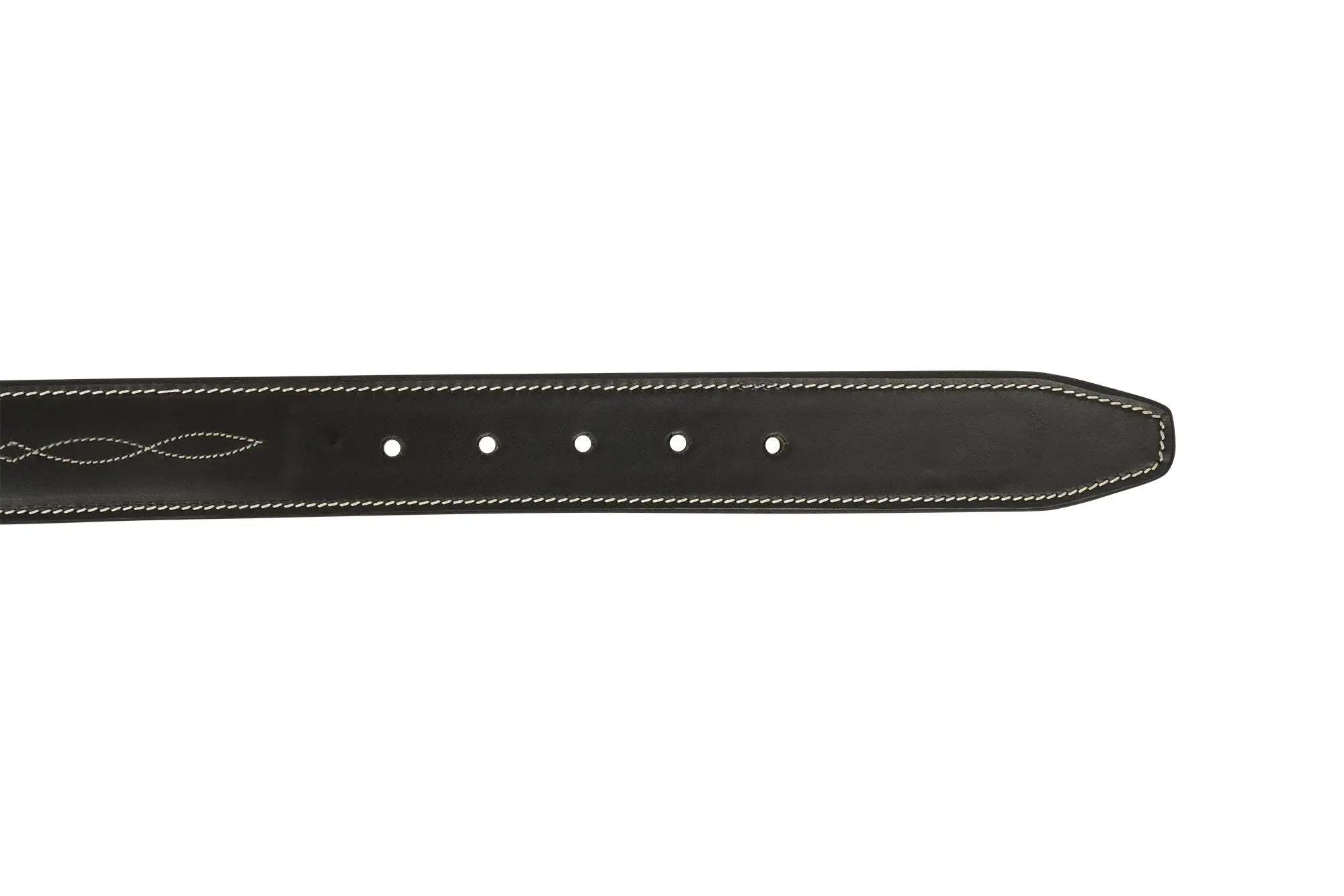 Huntley Fancy Stitched Ladies 1.5" Inch wide belt, Black - Huntley Equestrian - Flyclothing LLC