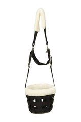 Huntley Fleece Padded Nylon Grazing Muzzle, Black