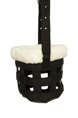 Huntley Fleece Padded Nylon Grazing Muzzle, Black