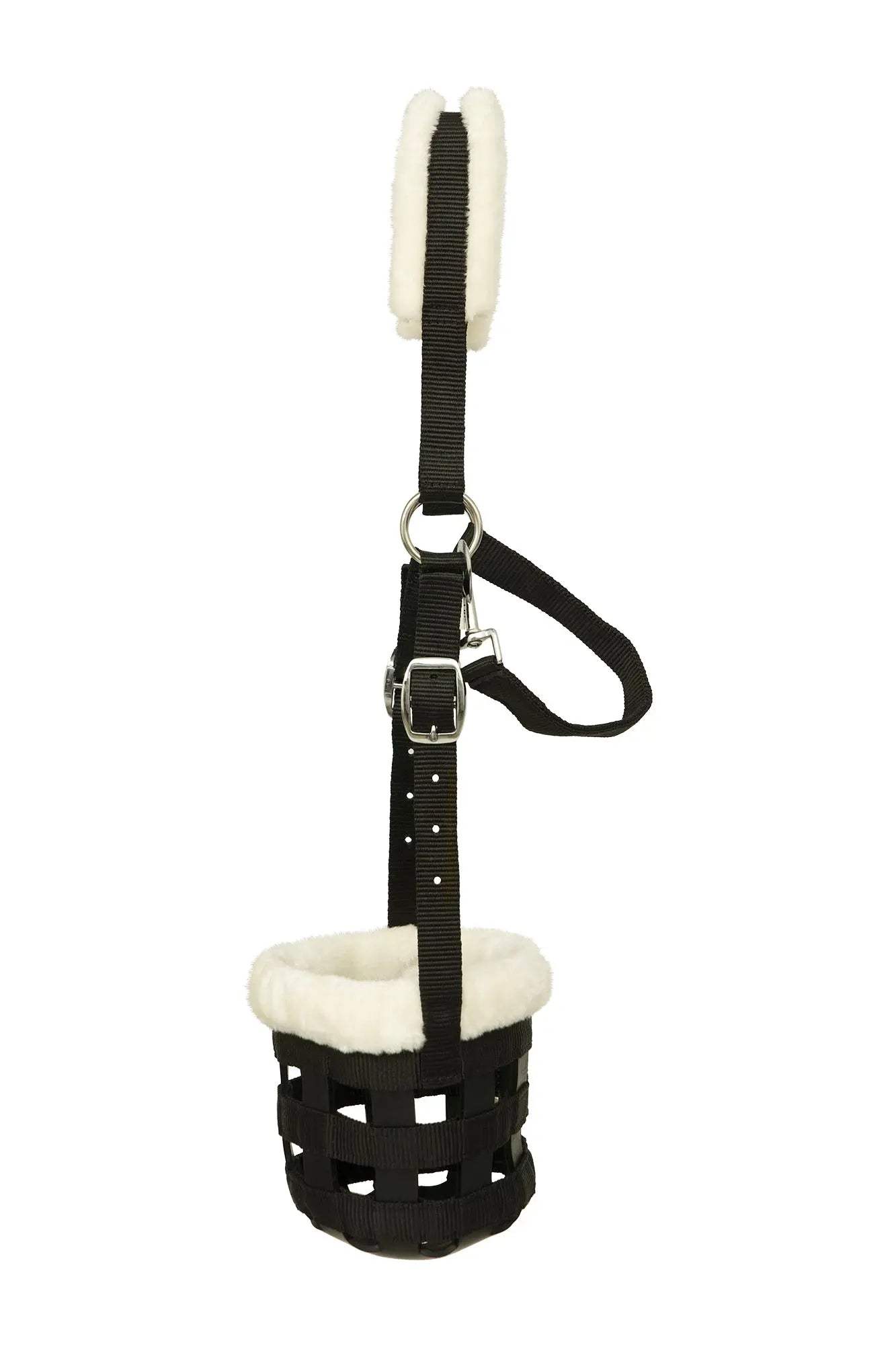 Huntley Fleece Padded Nylon Grazing Muzzle, Black