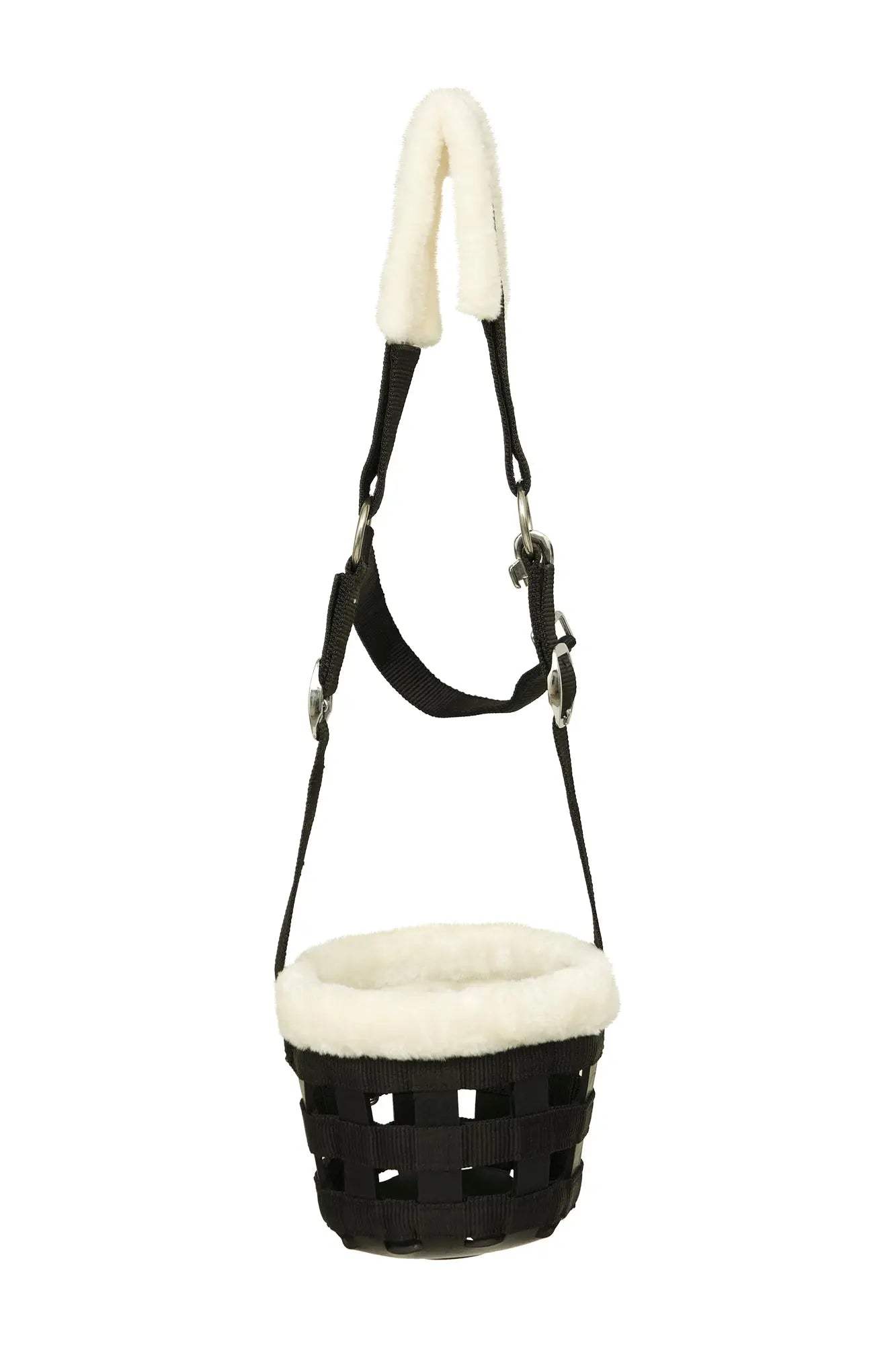 Huntley Fleece Padded Nylon Grazing Muzzle, Black