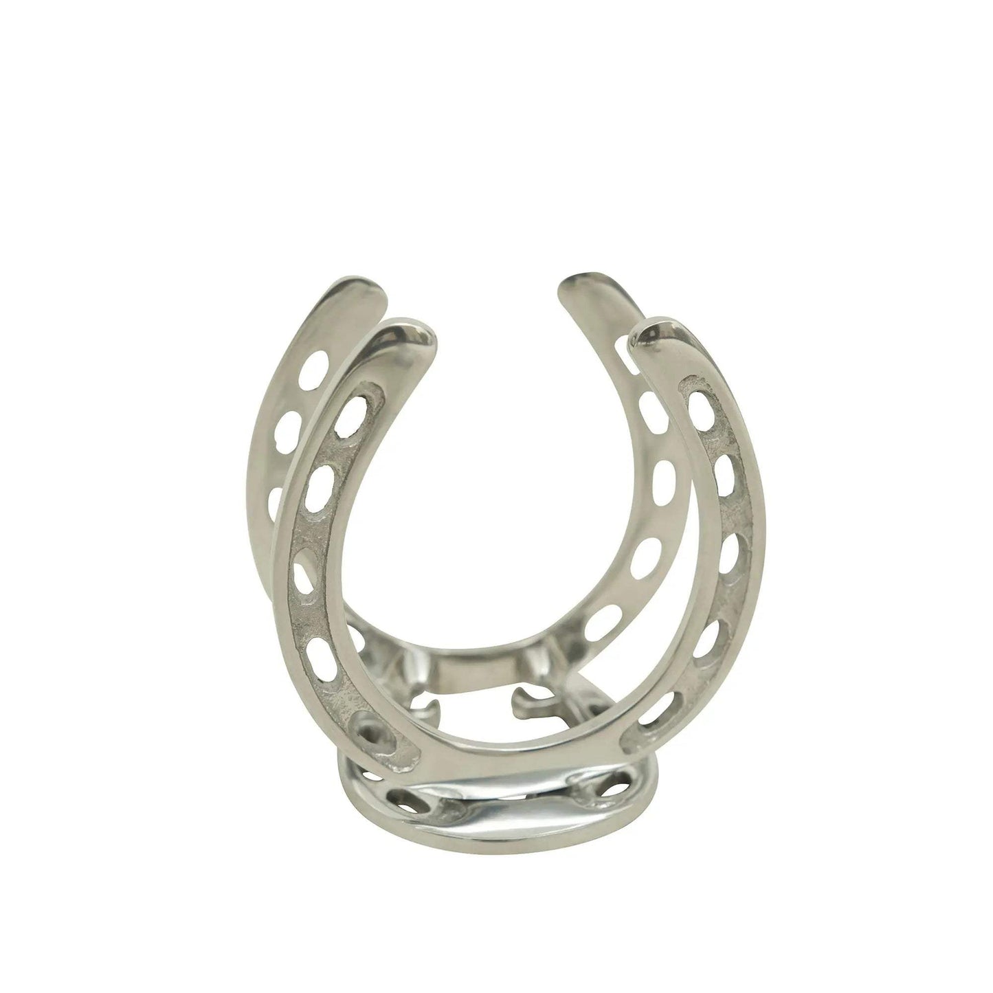 Huntley Horseshoe Napkin Holder, Aluminum Silver Finish - Huntley Equestrian - Flyclothing LLC