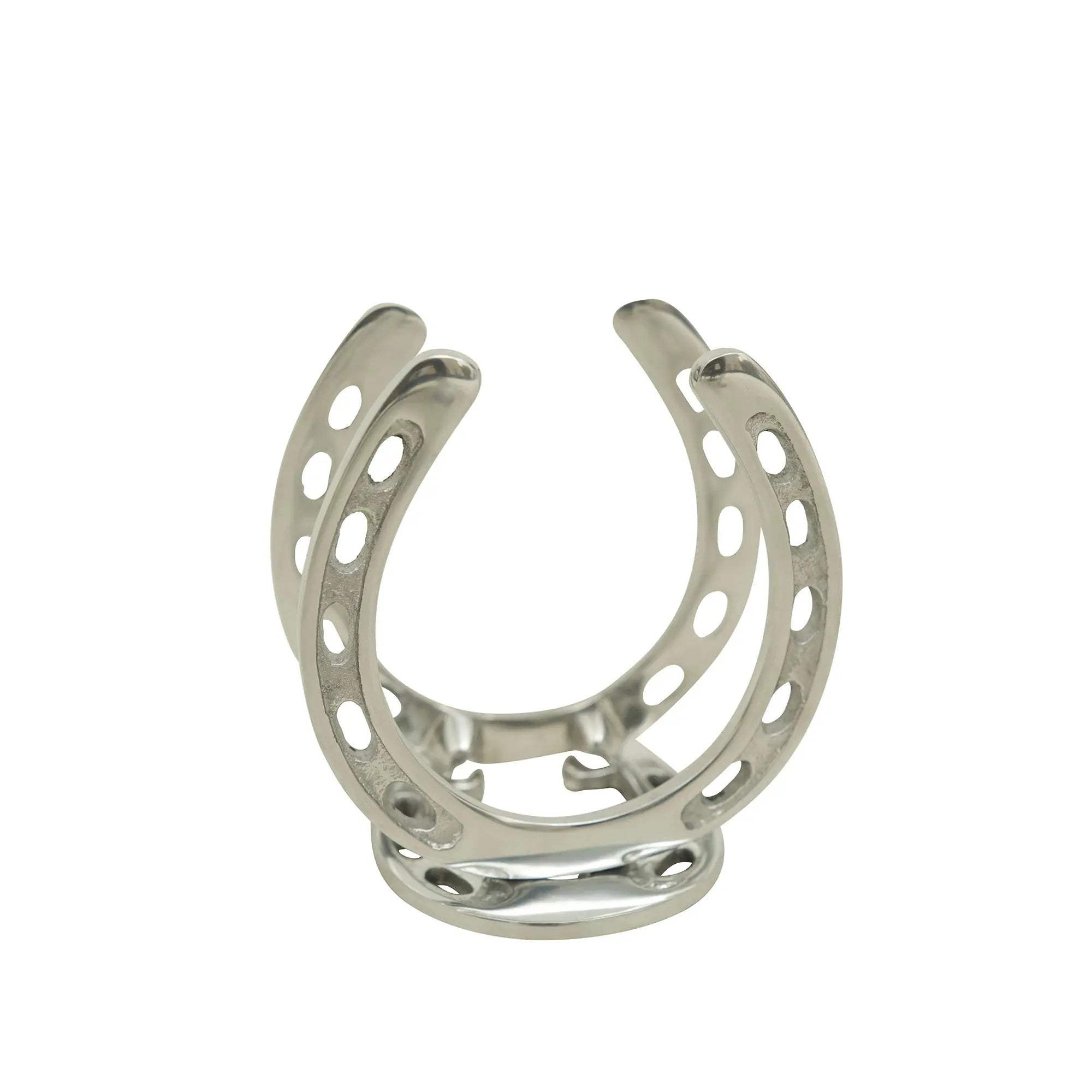 Huntley Horseshoe Napkin Holder, Aluminum Silver Finish - Huntley Equestrian - Flyclothing LLC