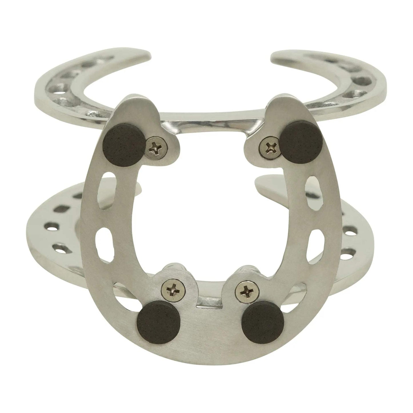 Huntley Horseshoe Napkin Holder, Aluminum Silver Finish - Huntley Equestrian - Flyclothing LLC