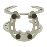Huntley Horseshoe Napkin Holder, Aluminum Silver Finish - Huntley Equestrian - Flyclothing LLC