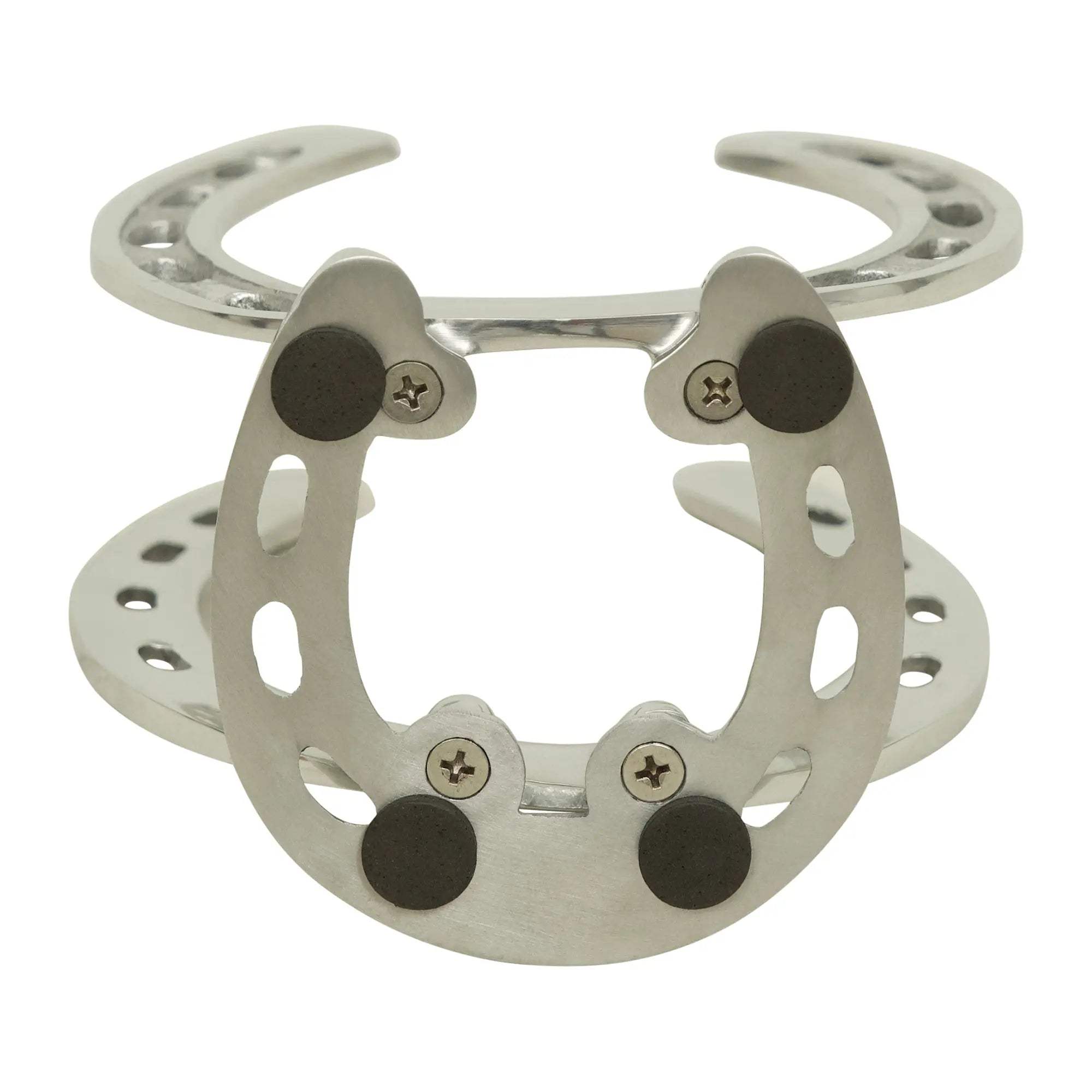 Huntley Horseshoe Napkin Holder, Aluminum Silver Finish - Huntley Equestrian - Flyclothing LLC