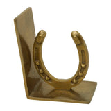 Huntley Horse shoe Bookends, Pair, Brass Antique Finish - Huntley Equestrian - Flyclothing LLC
