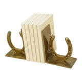 Huntley Horse shoe Bookends, Pair, Brass Antique Finish - Huntley Equestrian - Flyclothing LLC