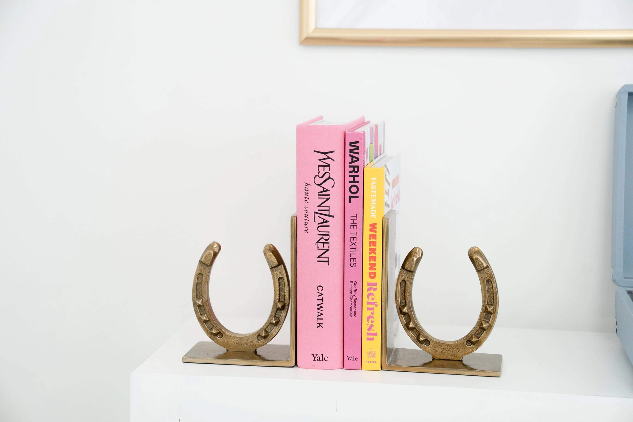 Huntley Horse shoe Bookends, Pair, Brass Antique Finish - Huntley Equestrian - Flyclothing LLC