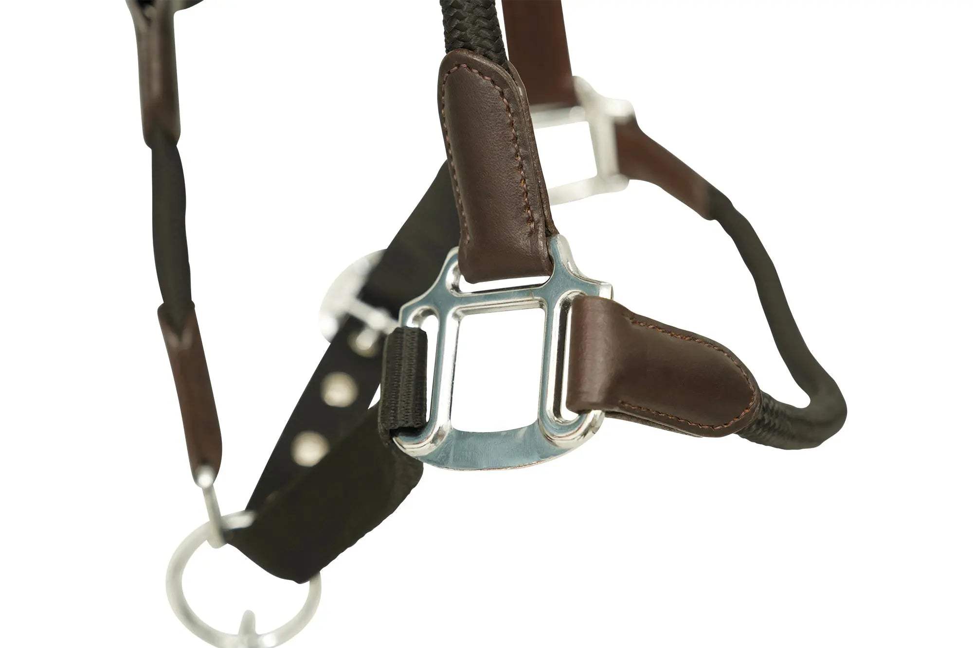 Huntley Nylon Halter and Removable Lead with Snap, Black - Huntley Equestrian - Flyclothing LLC