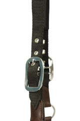 Huntley Nylon Halter and Removable Lead with Snap, Black - Huntley Equestrian - Flyclothing LLC