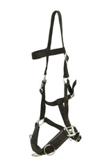 Huntley Nylon Padded Lunging Caveson, Black - Huntley Equestrian - Flyclothing LLC
