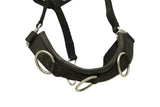 Huntley Nylon Padded Lunging Caveson, Black - Huntley Equestrian - Flyclothing LLC