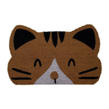 Huntley Pet Cat Print Natural Coir Door Mat with Anti Slipping - Huntley Equestrian - Flyclothing LLC