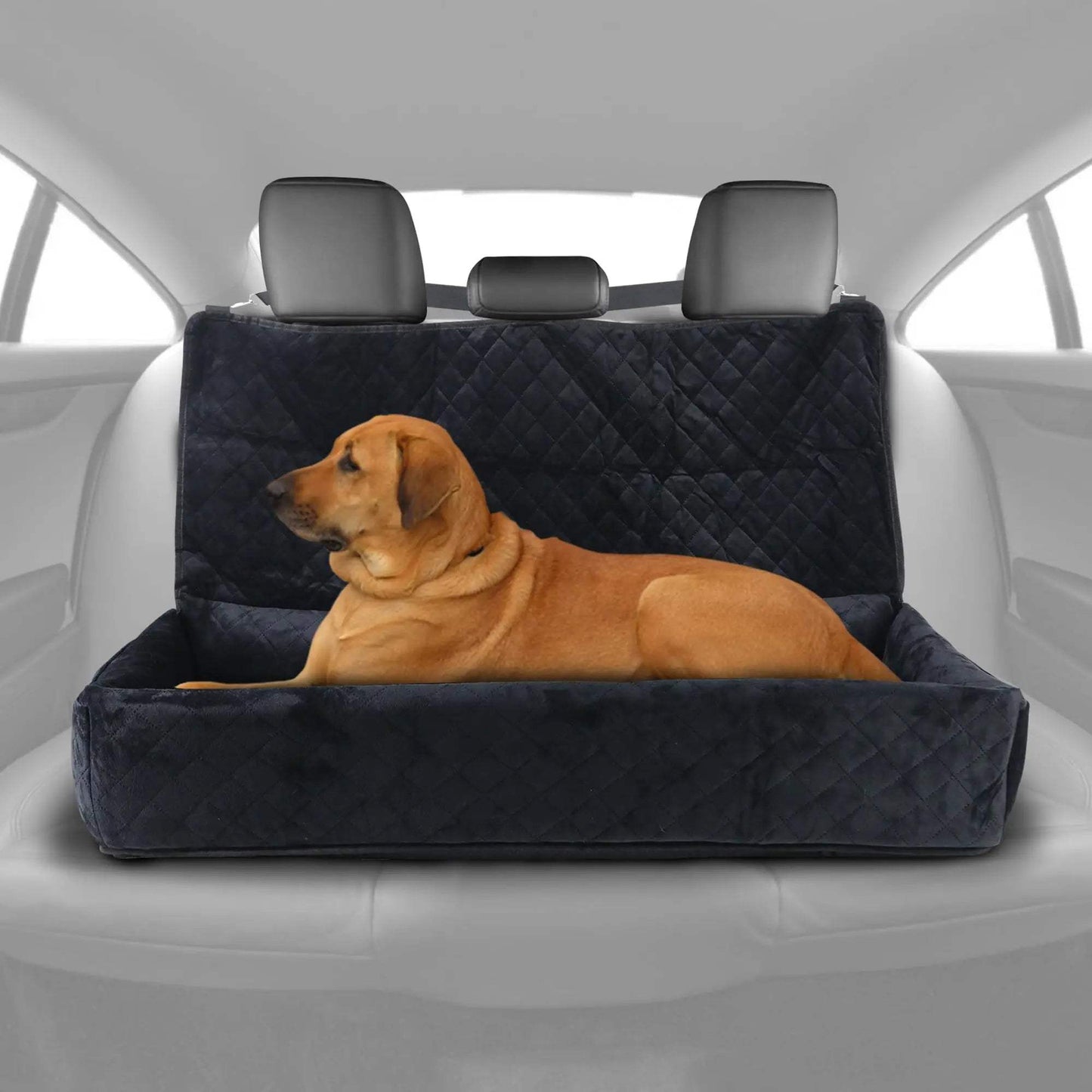 Huntley Pet Dog Car Seat for Large Dogs, Pet Booster Back Set Bed, Black - Huntley Equestrian - Flyclothing LLC