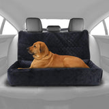 Huntley Pet Dog Car Seat for Large Dogs, Pet Booster Back Set Bed, Black - Huntley Equestrian - Flyclothing LLC