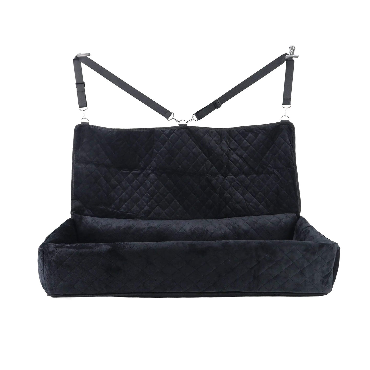Huntley Pet Dog Car Seat for Large Dogs, Pet Booster Back Set Bed, Black - Huntley Equestrian - Flyclothing LLC