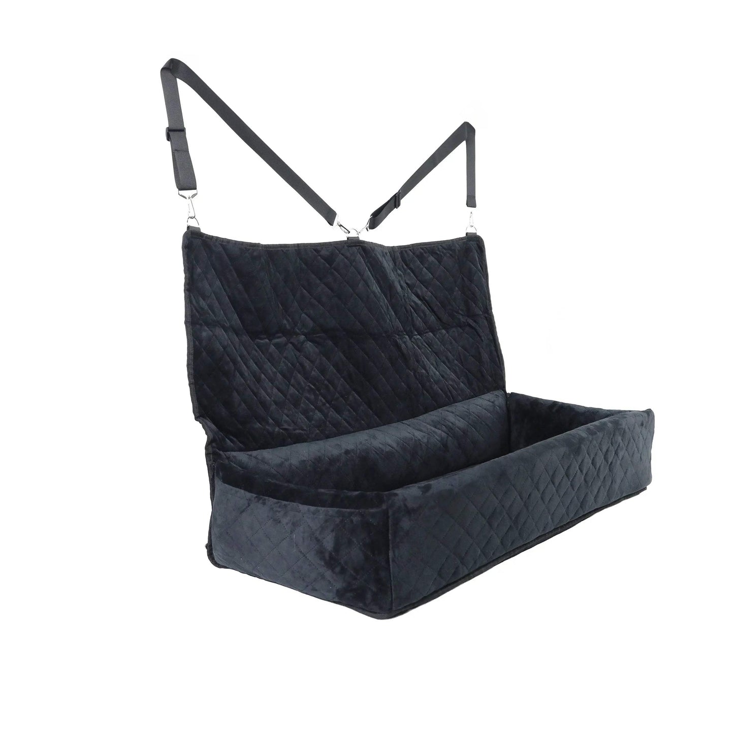 Huntley Pet Dog Car Seat for Large Dogs, Pet Booster Back Set Bed, Black - Huntley Equestrian - Flyclothing LLC