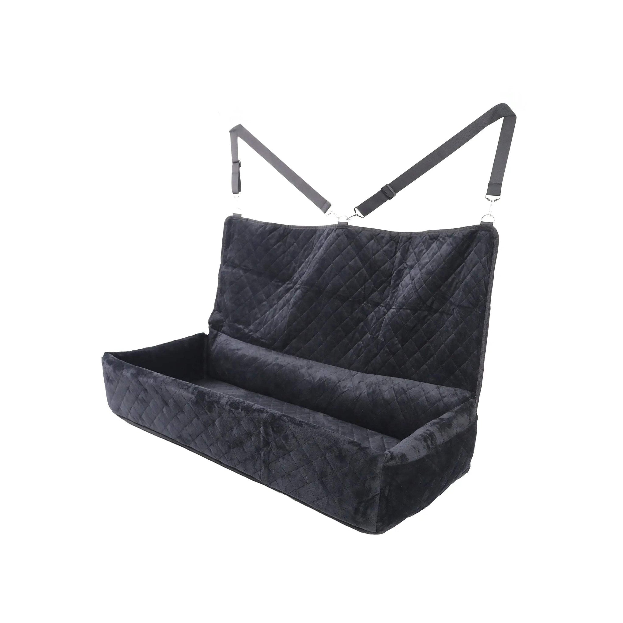 Huntley Pet Dog Car Seat for Large Dogs, Pet Booster Back Set Bed, Black - Huntley Equestrian - Flyclothing LLC
