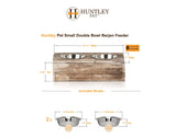 Huntley Pet Elevated Dog and Cat Double Bowl Feeder - Huntley Equestrian - Flyclothing LLC