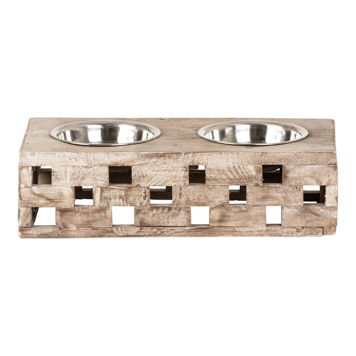 Huntley Pet Elevated Dog and Cat Double Bowl Feeder - Huntley Equestrian - Flyclothing LLC
