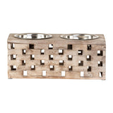 Huntley Pet Elevated Dog and Cat Double Bowl Feeder - Huntley Equestrian - Flyclothing LLC