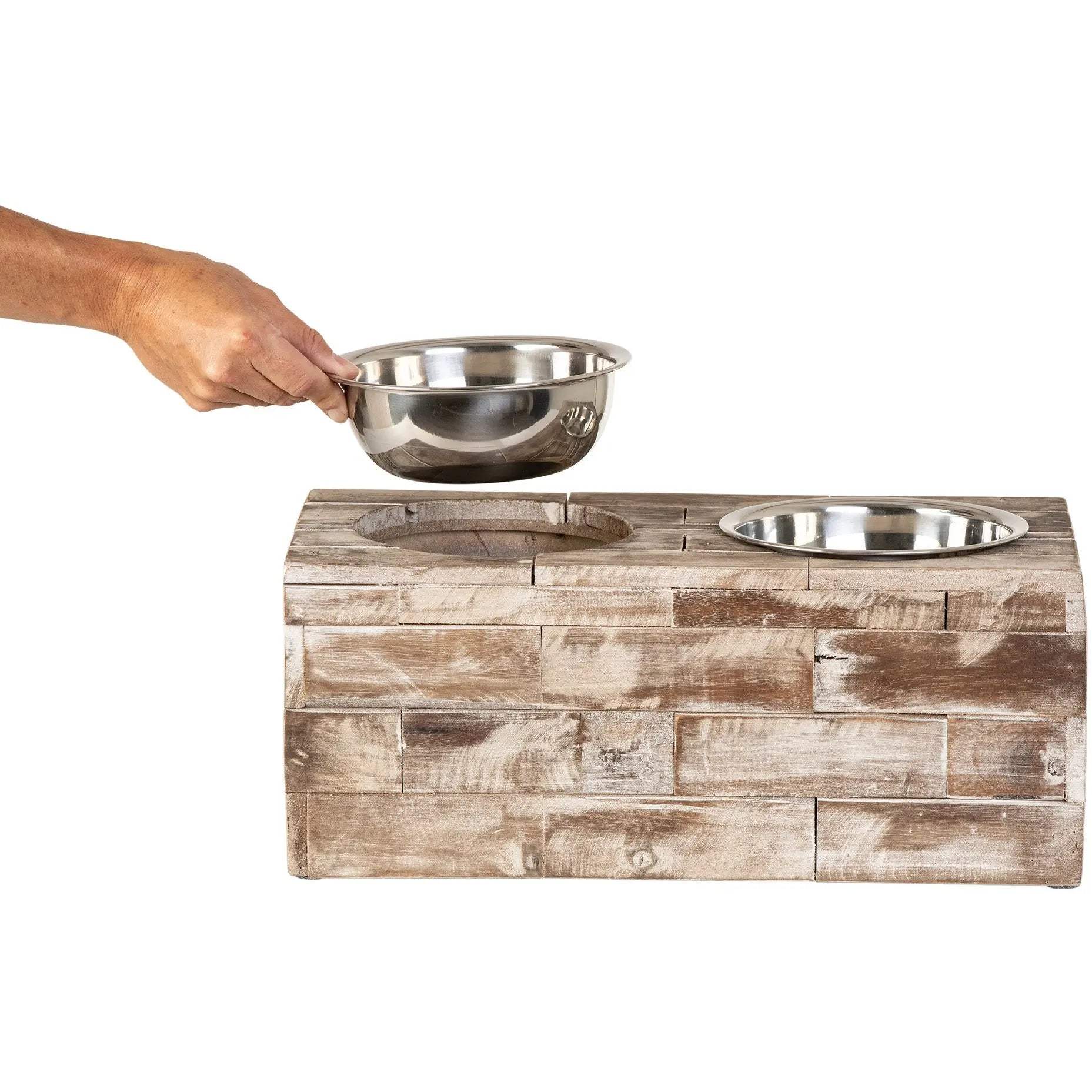 Huntley Pet Elevated Dog and Cat Double Bowl Feeder - Huntley Equestrian - Flyclothing LLC