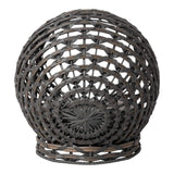 Huntley Pet Hemisphere Rattan Pet Bed, Elevated With Cushion - Huntley Equestrian - Flyclothing LLC