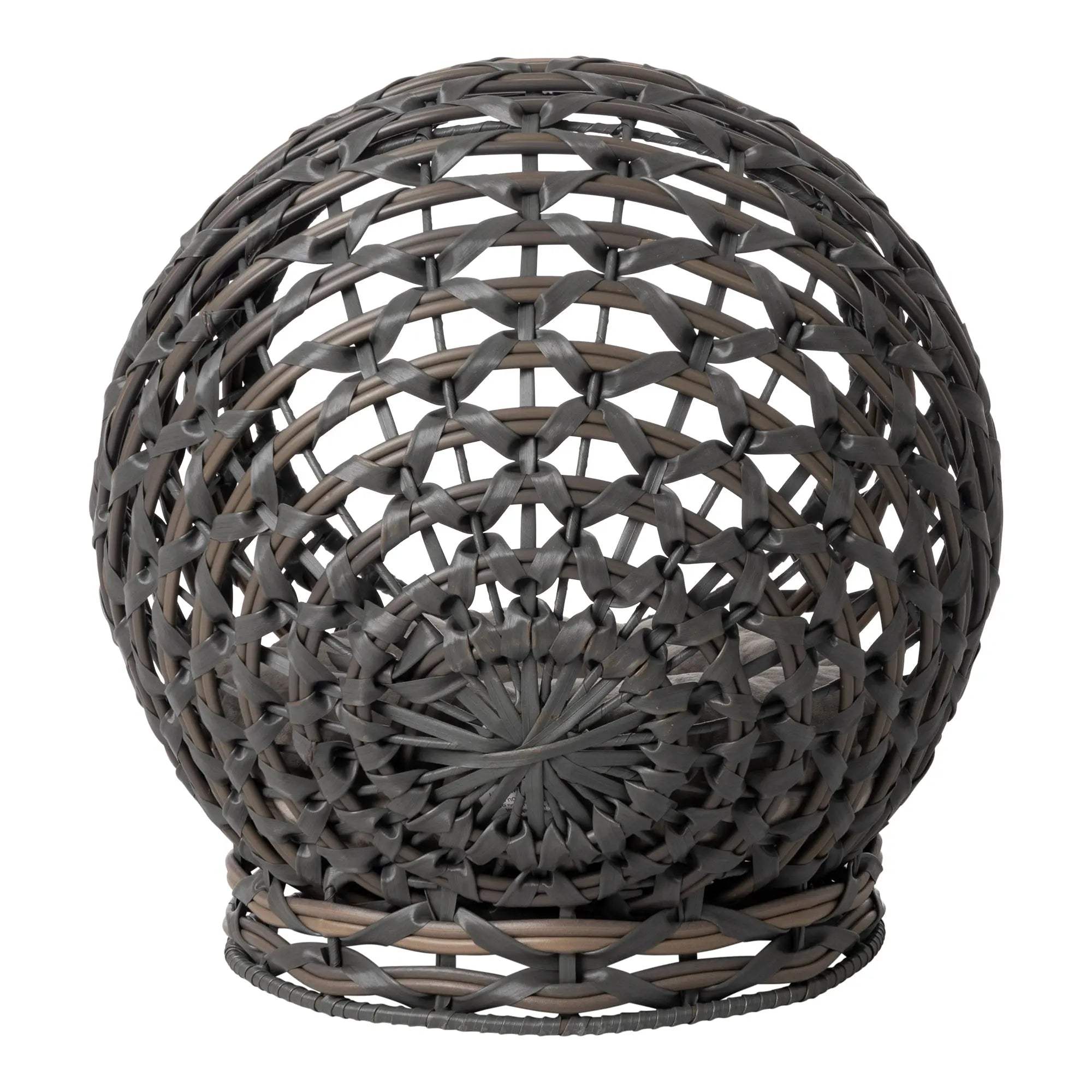 Huntley Pet Hemisphere Rattan Pet Bed, Elevated With Cushion - Huntley Equestrian - Flyclothing LLC