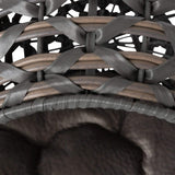 Huntley Pet Hemisphere Rattan Pet Bed, Elevated With Cushion - Huntley Equestrian - Flyclothing LLC